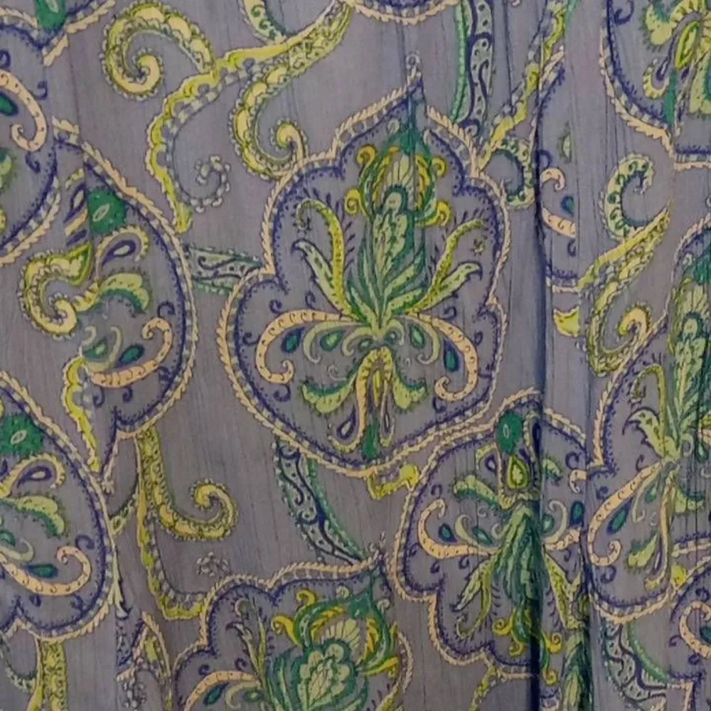 Jacylin‎ Smith Blue Elastic Waist Knee Length Skirt Women's Size S/C RN 42000